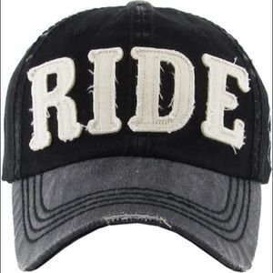 RIDE Distressed Baseball Cap